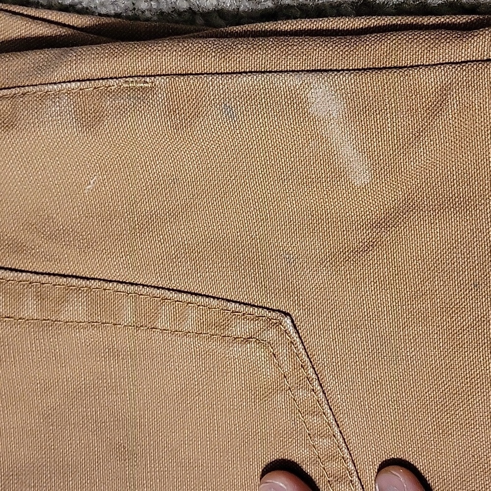 Mens Cabelas Tan Canvas 5 Pocket Jeans Work Outdoor Gear 38x34 Hunting Fishing - Picture 4 of 14